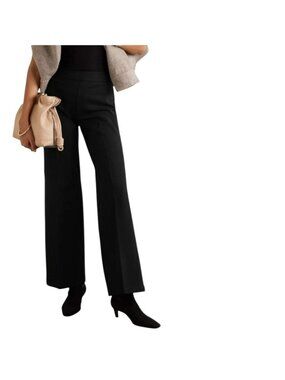 Spanx Black Wide Leg Pants Womens L/G